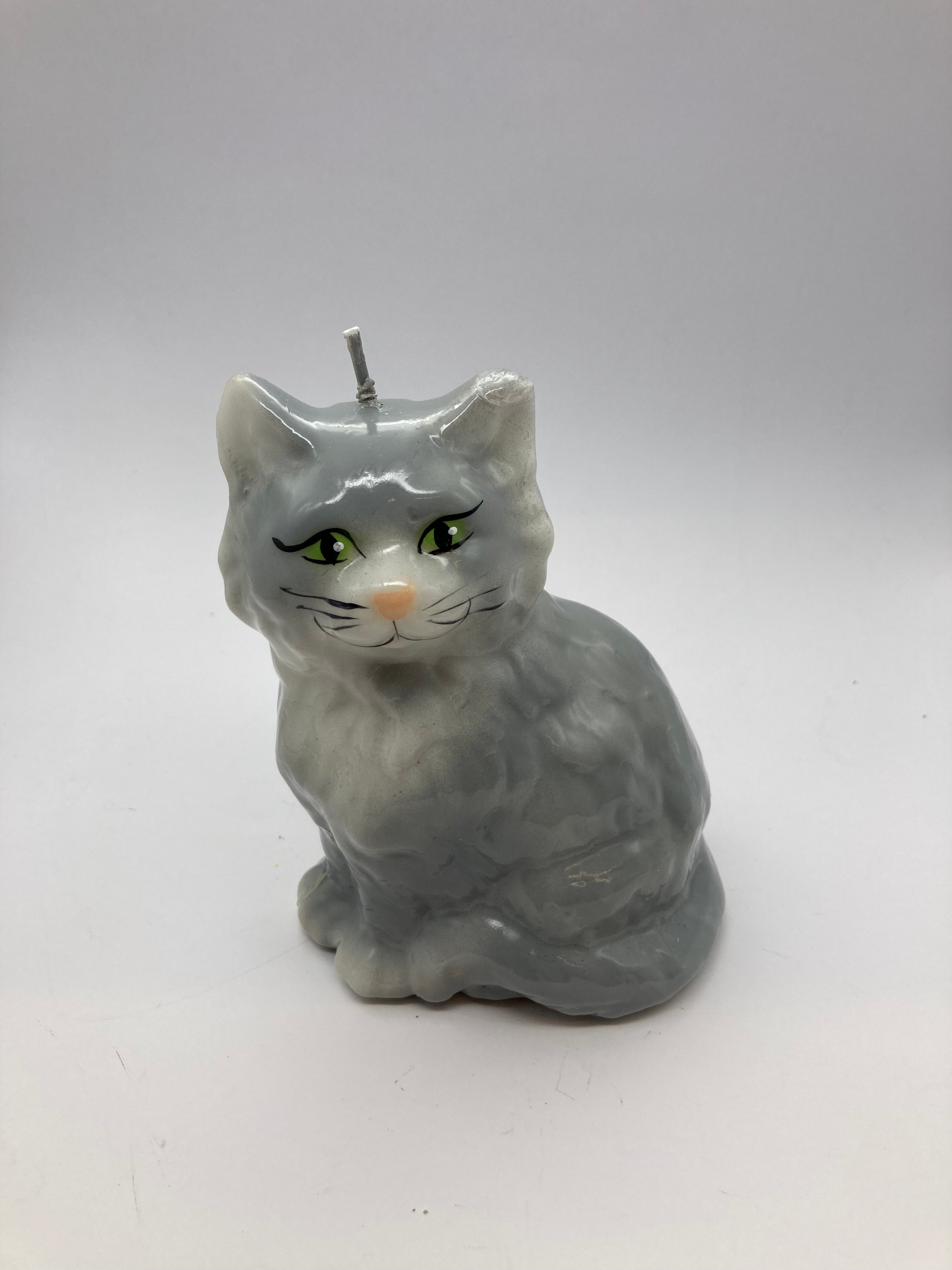 Grey Cat Candle