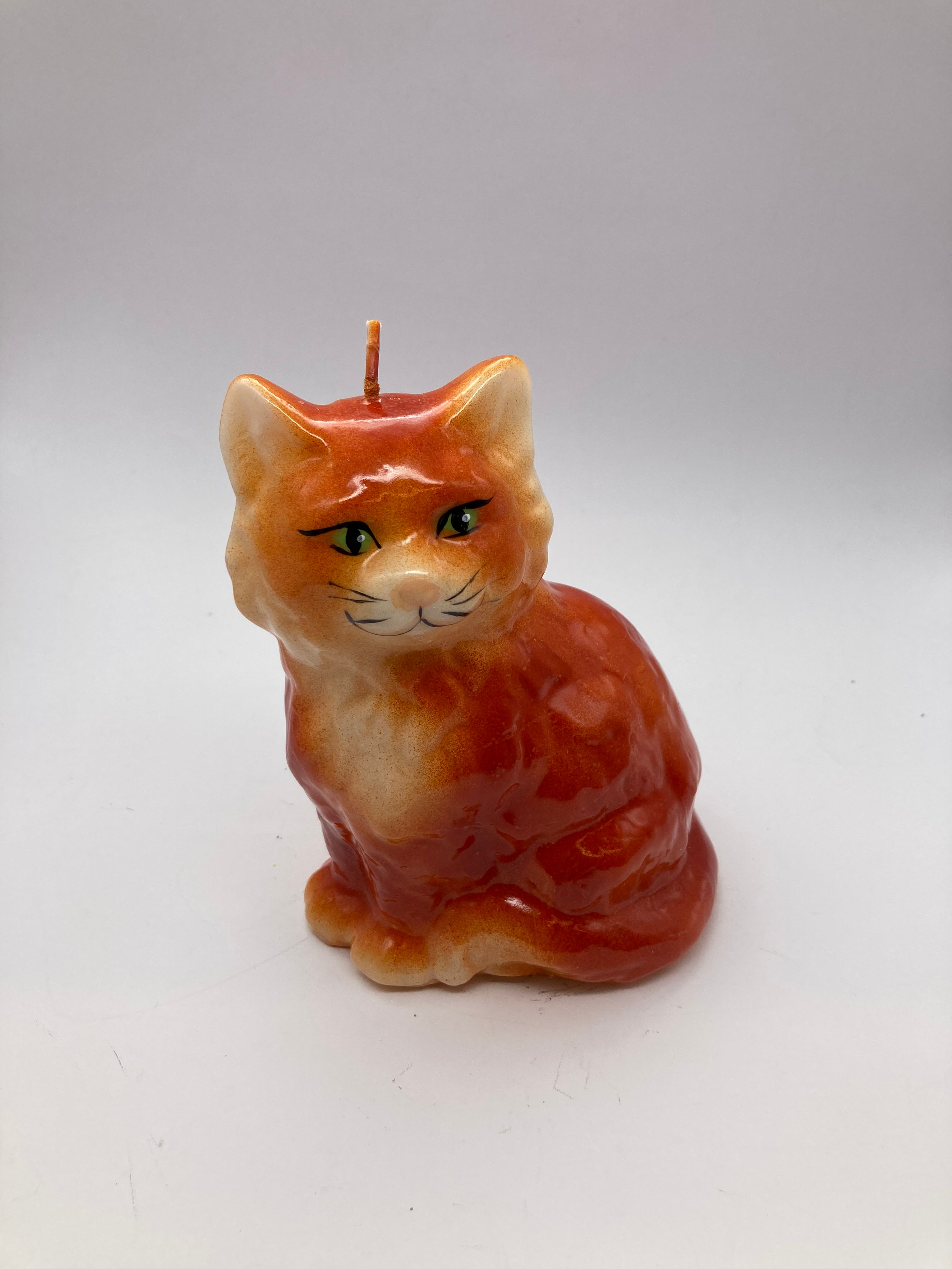 Orange Cat Candle