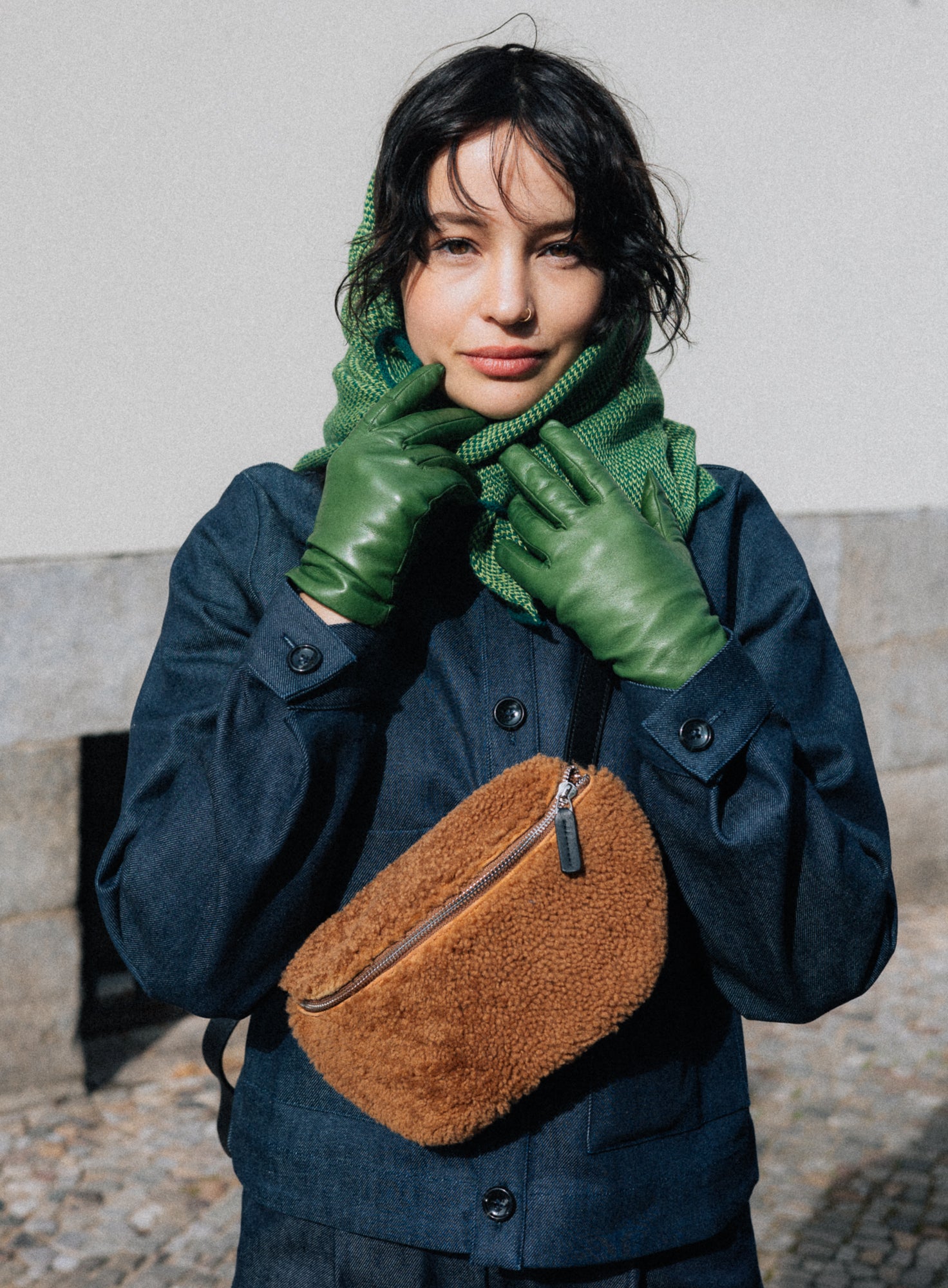 HIP BAG | CAN SHEARLING CARAMEL