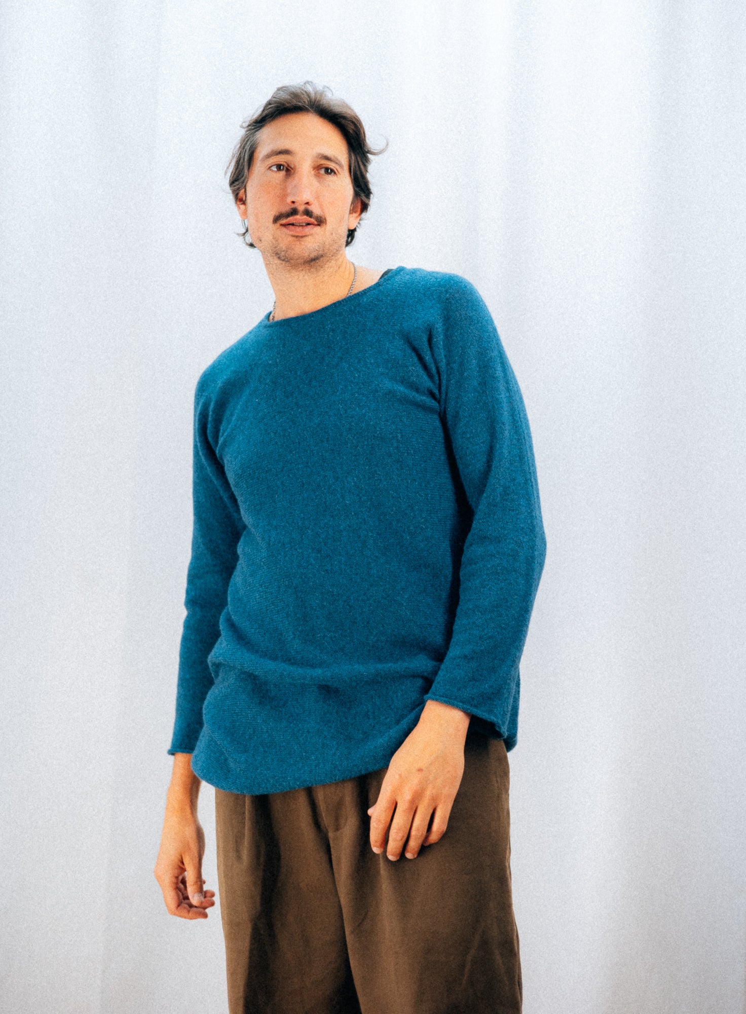 CASHMERE PULLOVER | AZURE