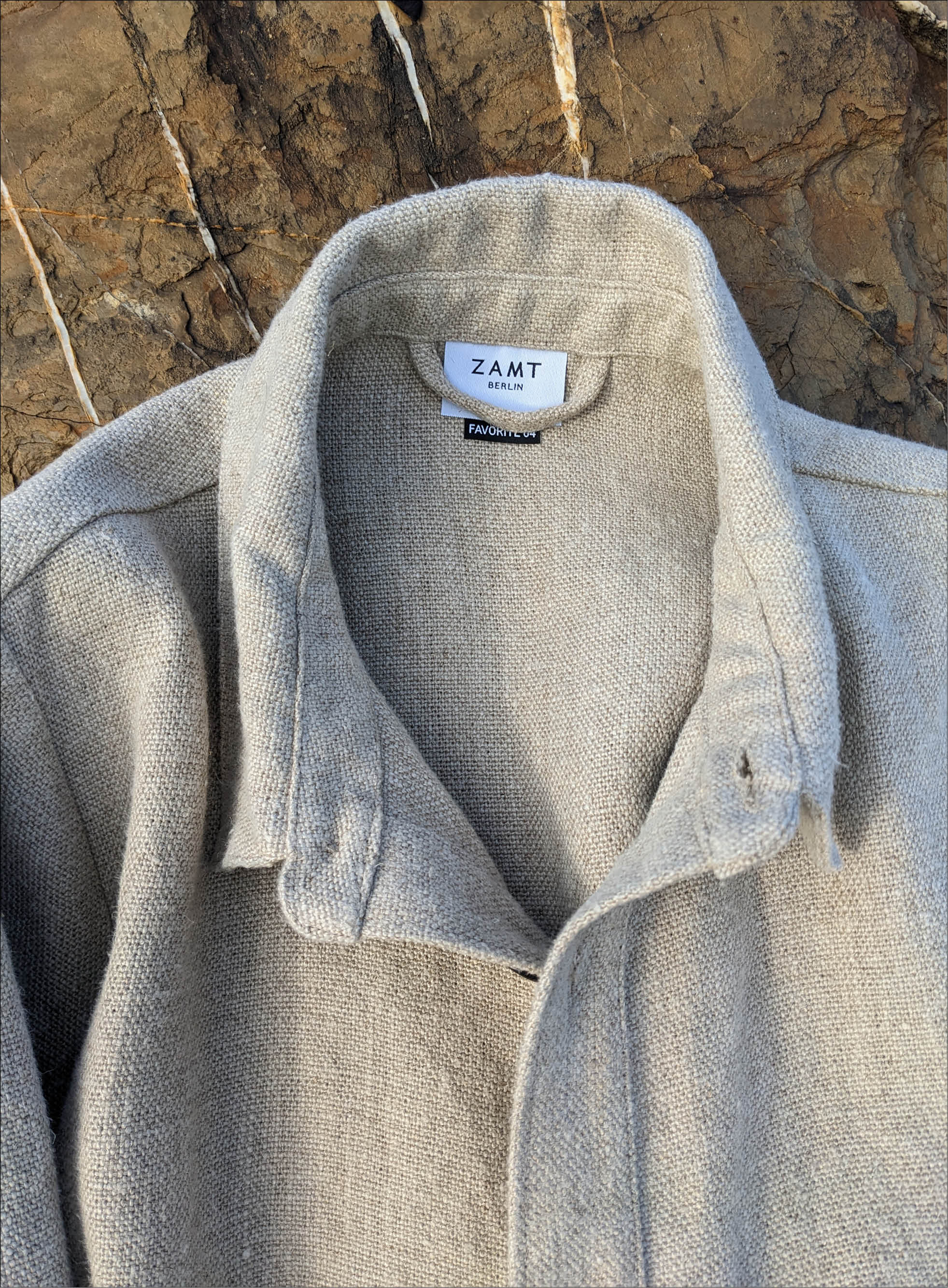 FAVORITE 04 | HEAVY LINEN UTILITY JACKET SAND