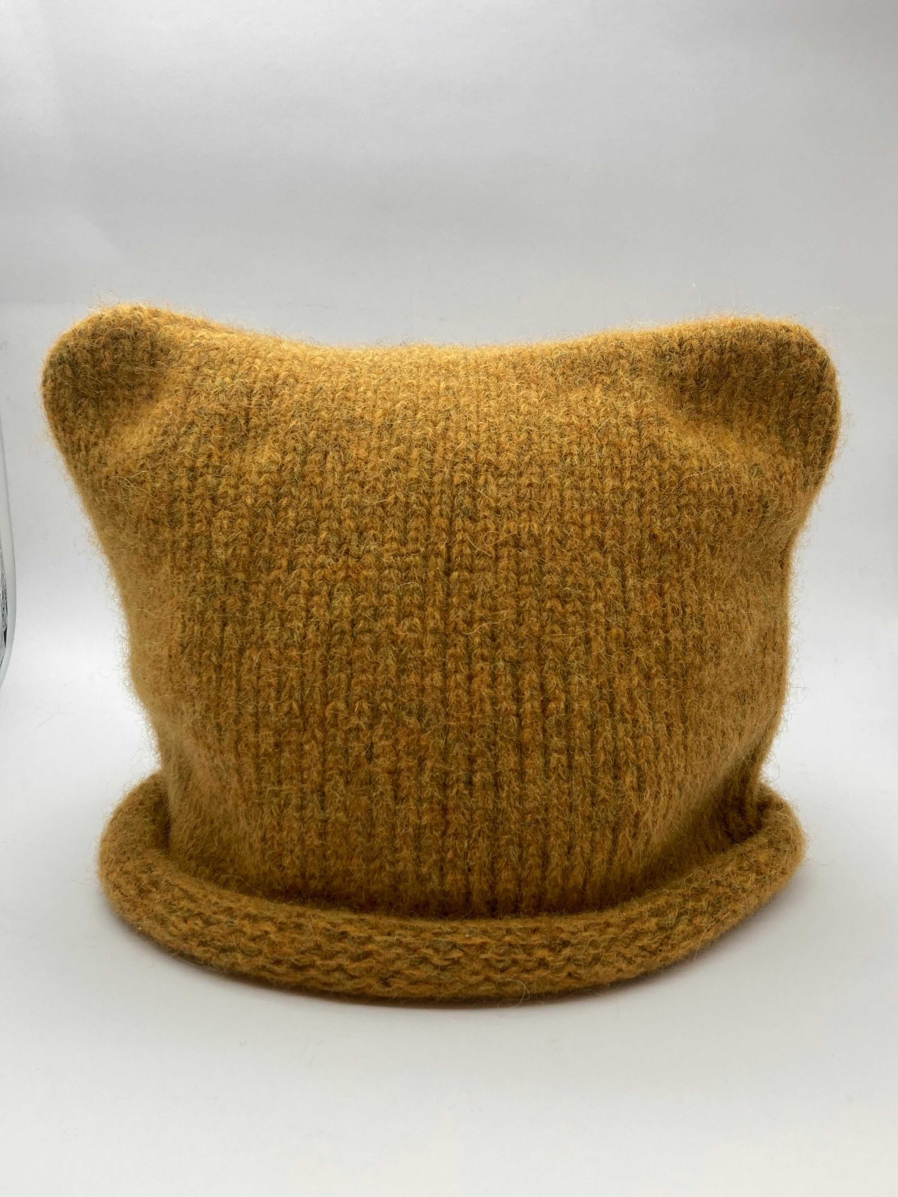 CAT BEANIE | GOLDEN MUSTARD